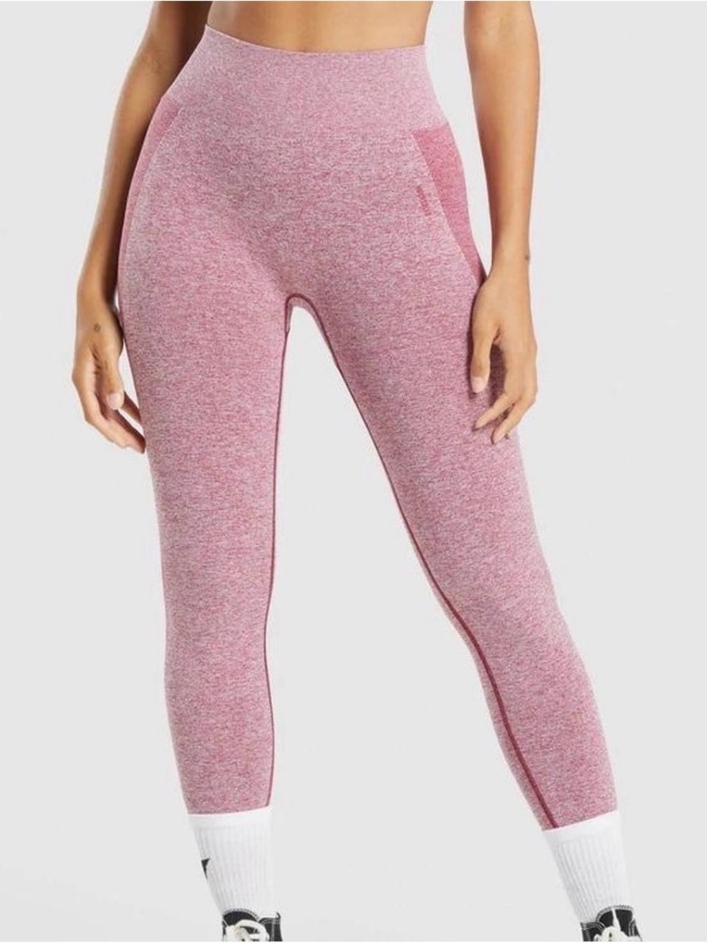 Gymshark Flex Seamless High Waisted Leggings Size Medium Red Marl  Yoga Pilates